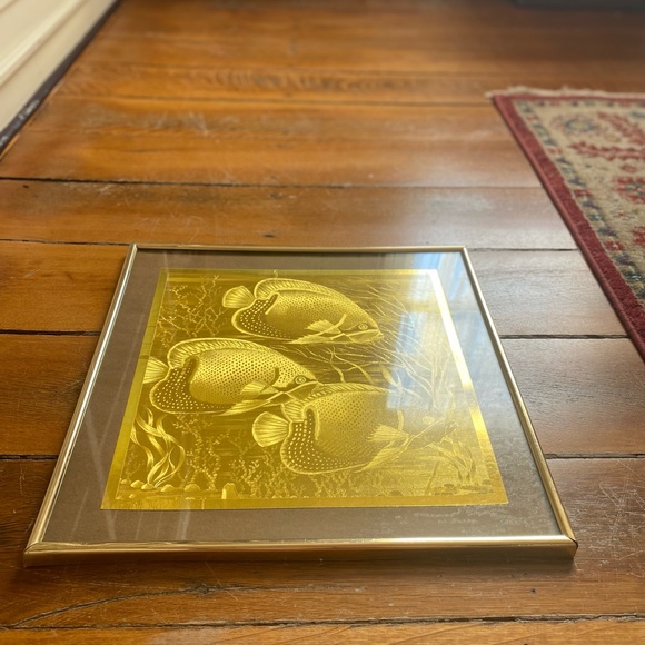 Vintage French Engraving by J Hardelin Foil Art Picture/Wall Decor - Picture 11 of 11